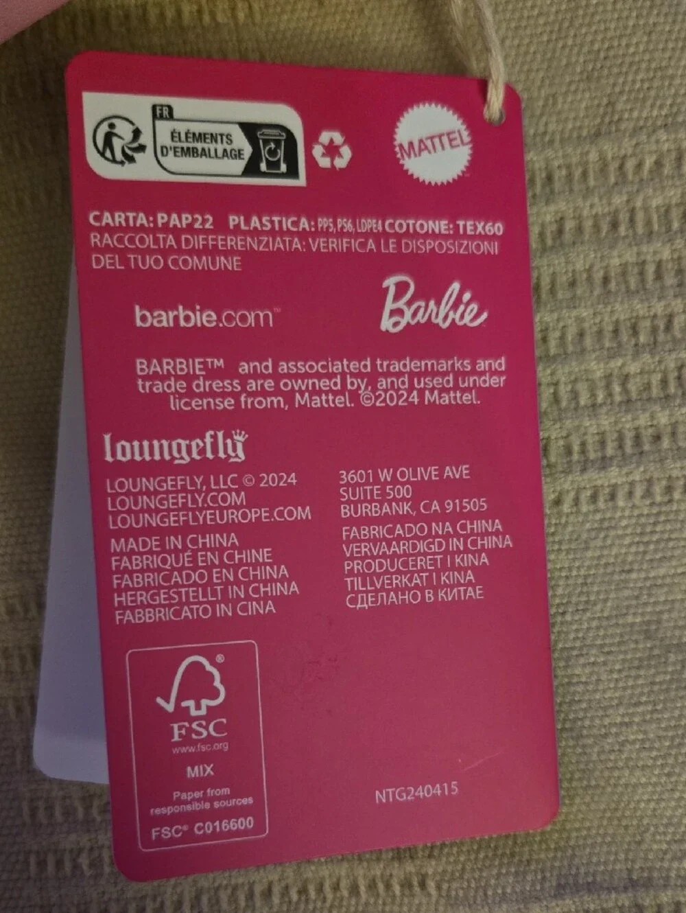Loungefly Barbie Mini Backpack Pencil Case